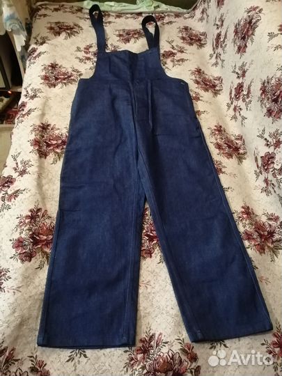 Полукомбинезон джинсовый мужской рабочий