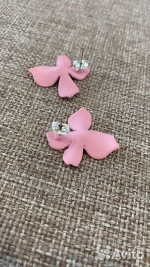Серьги цветы