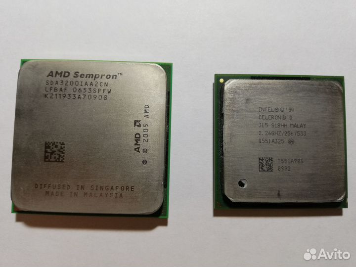 Процессоры Intel и AMD