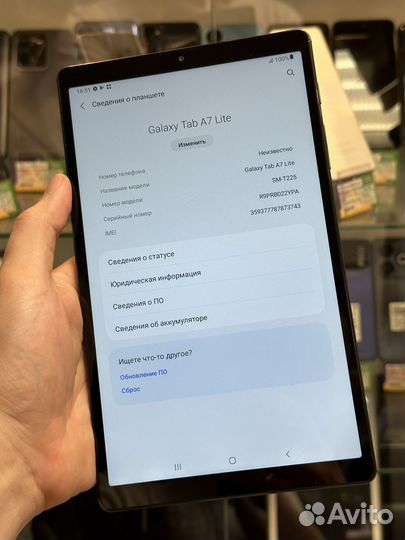 Планшет Samsung Tab A7 Lite 4/64 LTE