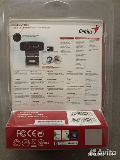 Веб-камера Genius FaceCam 1000X