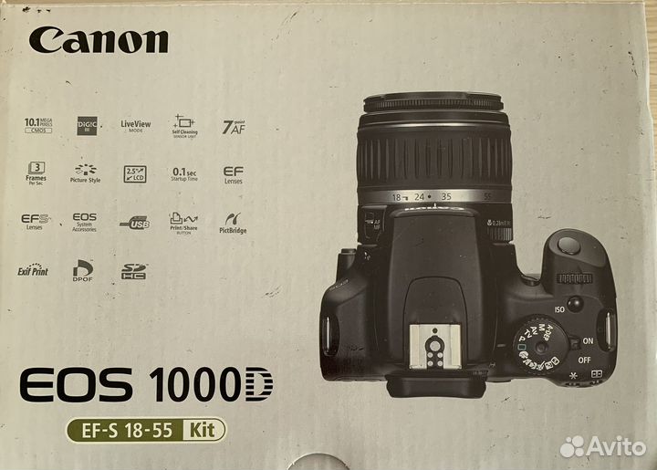 Зеркальный фотоаппарат canon eos 1000d