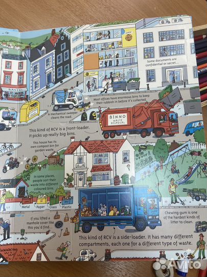 Usborne flap book Recycling amd Rubbish