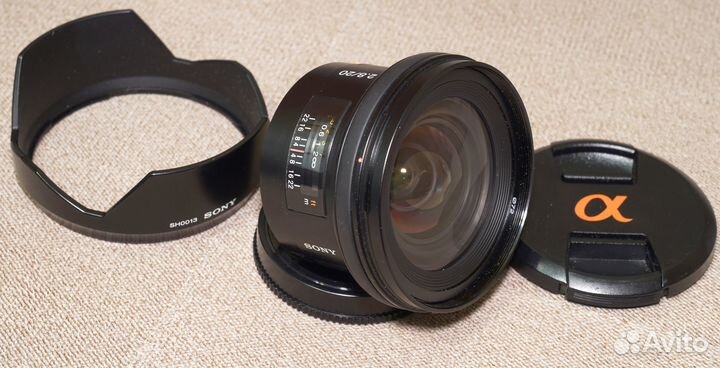Объектив Sony 20/2.8 (SAL20F28) ширик для Sony A