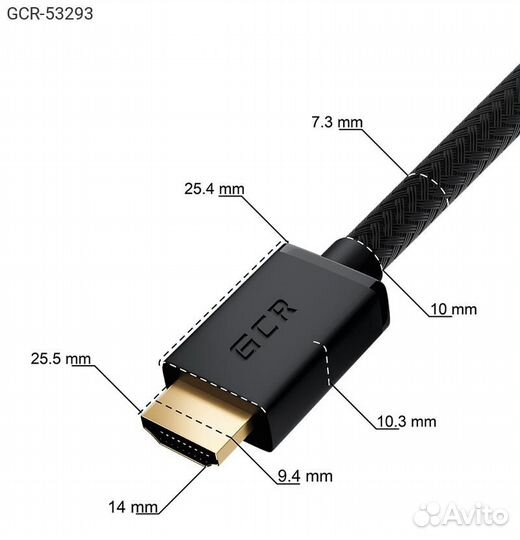 GCR-53293, Видео кабель с Ethernet Greenconnect hmac