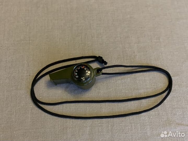 Туристический свисток с компасом и термометром