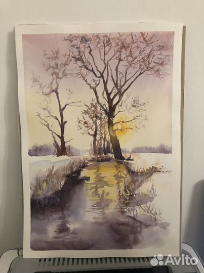 Картина акварель