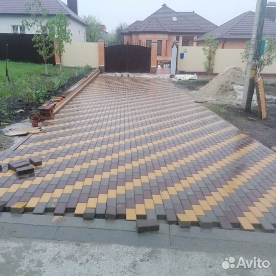 Укладка тротуарной плитки