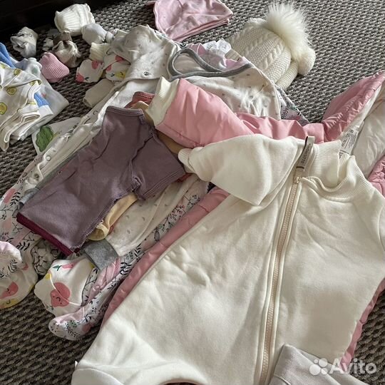 Детские вещи для девочки пакетом 62 68