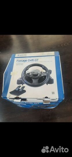 Игровой руль с педалями и коробкой передач