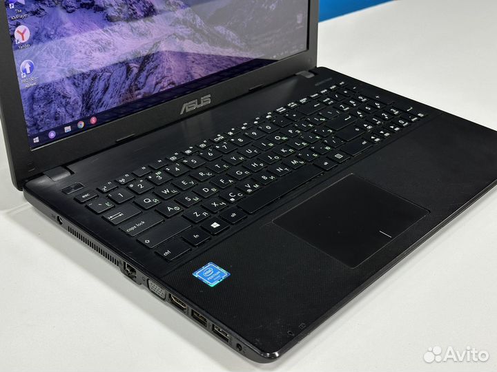 Шустрый Asus 15.6 4 ядра SSD для офиса и учебы