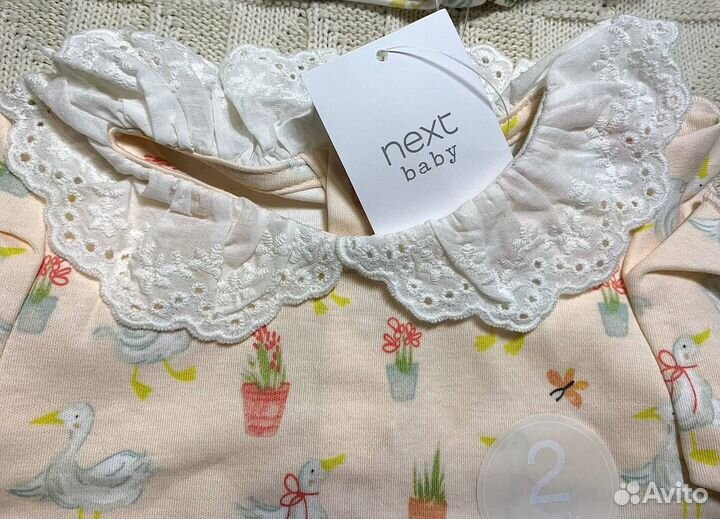 Новые песочники Next 62 68 две штуки