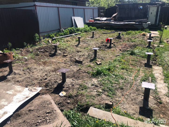 Винтовые сваи 108 2500 с установкой под ключ