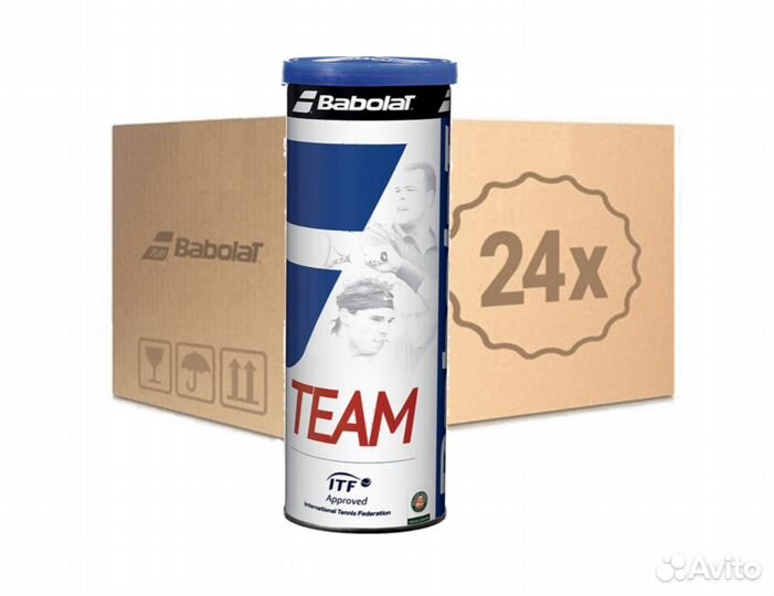 Теннисные мячи Babolat Team новые