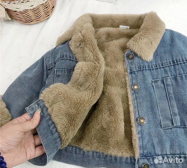 Новые утепленные джинсовки для девочки 116-128