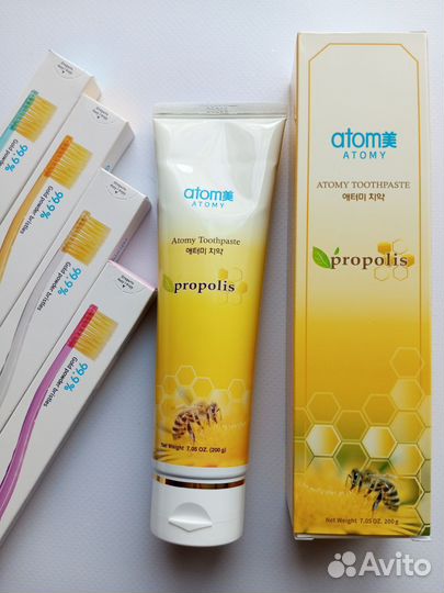 Зубная паста с прополисом. Атоми. Корейская паста