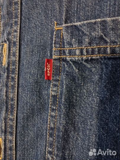 Джинсовая рубашка levis мужская 52