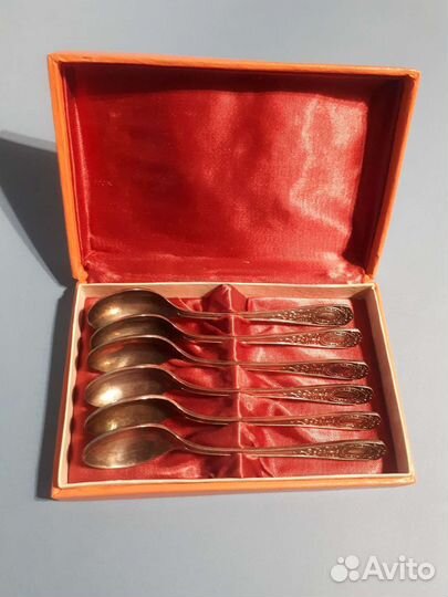 Чайные мельхиоровые ложки с серебрением