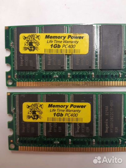 1GB pc 400.2штуки500руб