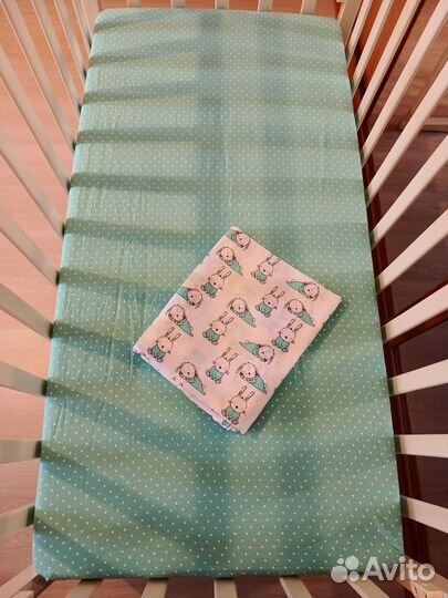 Детское постельное белье 120*60 (зайчики)