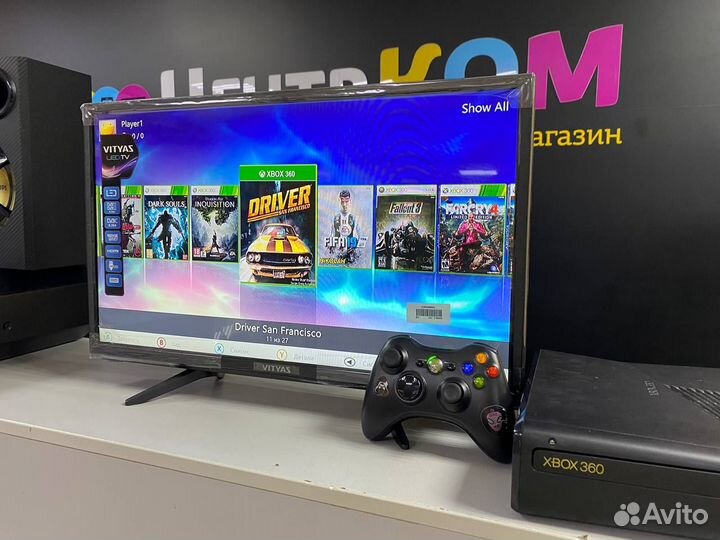 Прошитая FreeBoot xbox360 Slim 250GB + много игры