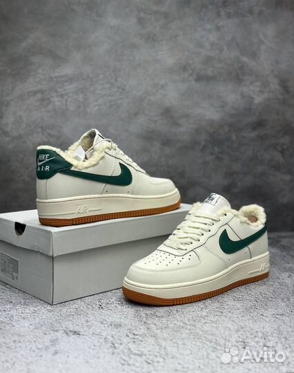 Кроссовки nike AIR force 1 с мехом