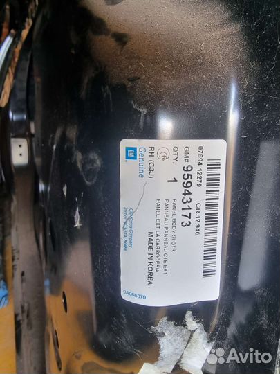 Боковина кузова левая Chevrolet Cruze хэтчбек