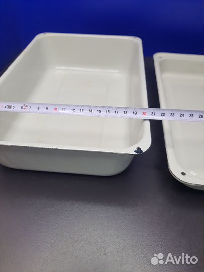 Лоток эмалированный с крышкой СССР