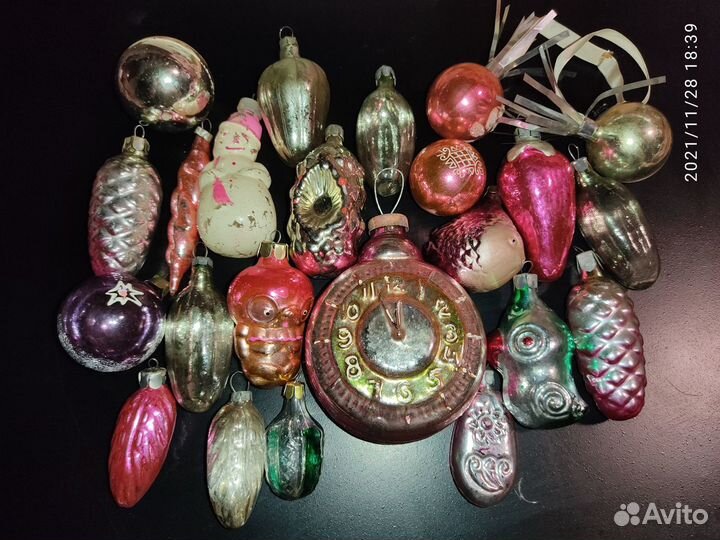 Елочные игрушки СССР 64 шт