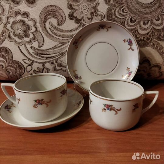 Чайные пары фарфор Вербилки