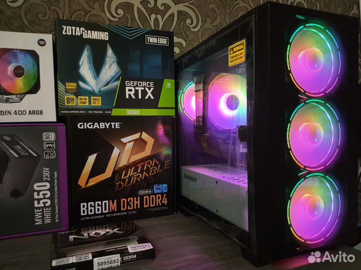 Специально Для Игр Core i5 12400B660+RTX3060 12G