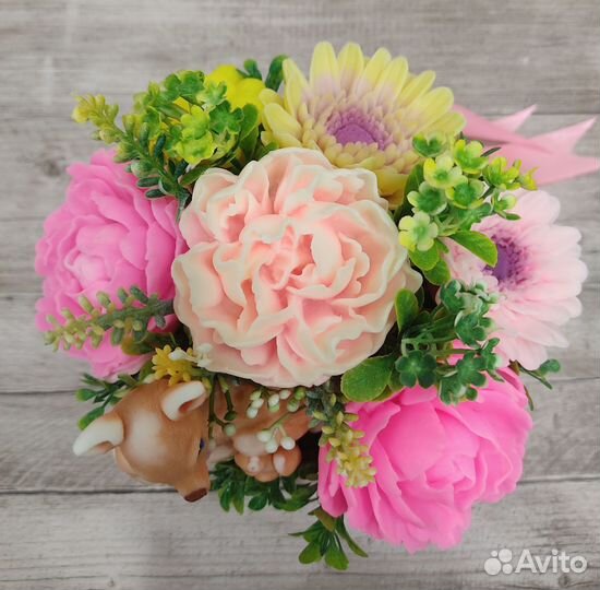 Букет цветов из мыла