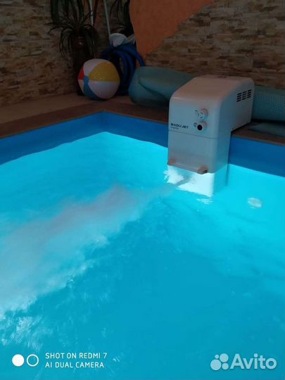 Баня на дровах с бассейном