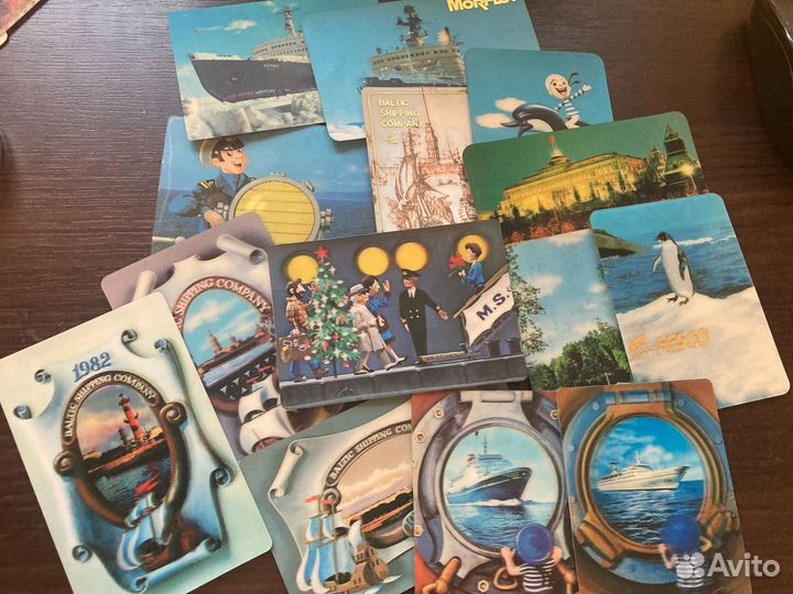 Календарики перелевные стерео морфлот