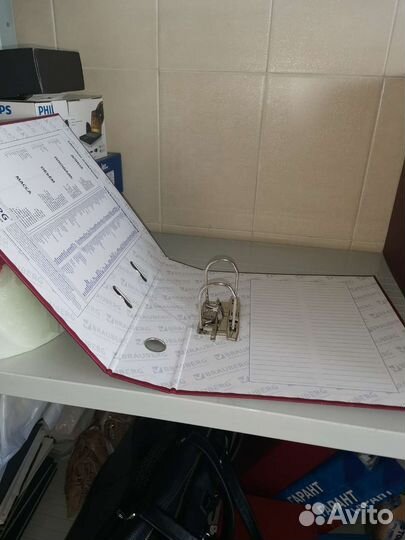 Папка регистратор Brauberg А4 пвх Бордовая