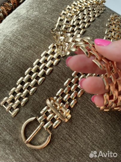 Аксессуары Ремень женский золотой befree