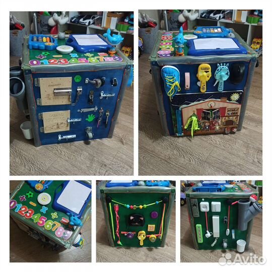 Бизиборд, бизикуб, развивающие игрушки