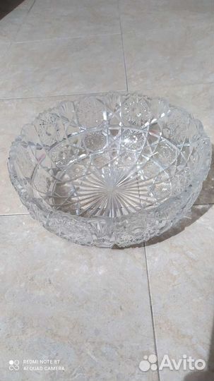Ваза хрустальная