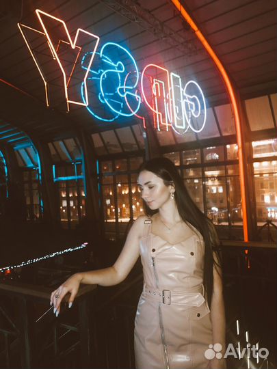 Кожаное платье