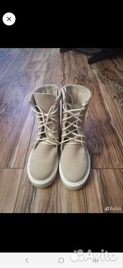 Ботинки натуральная замша женские деми