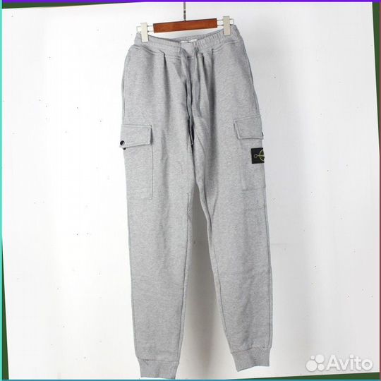 Широкие брюки карго Stone Island (качество premium)