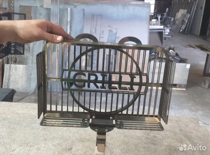 Решетка гриль барбекю нержавейка