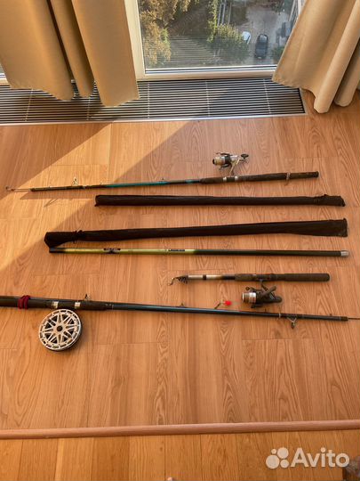 Спининги и удочки бу