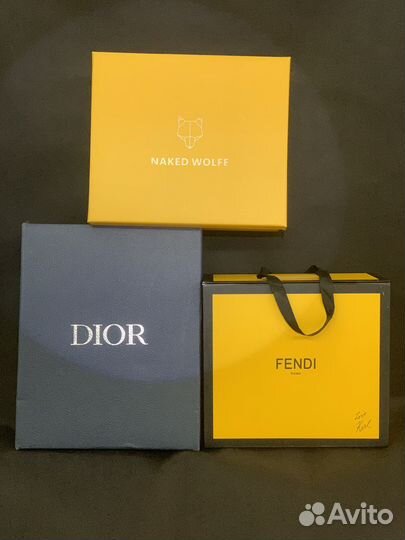 Брендовая коробка Dior, Fendi, Naked Wolfe