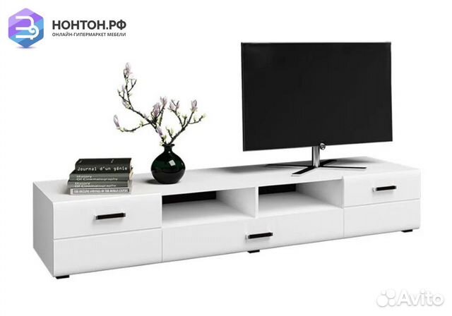 Тв-тумба Нэнси New белый глянец