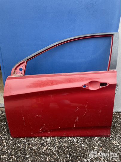 Дверь передняя левая hyundai solaris