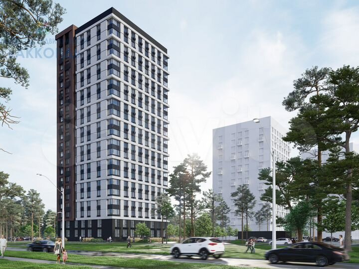 3-к. квартира, 84,2 м², 11/16 эт.