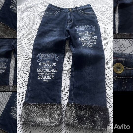 Джинсы с мехом