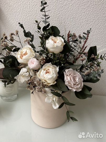 Композиция из стабилизированных цветов