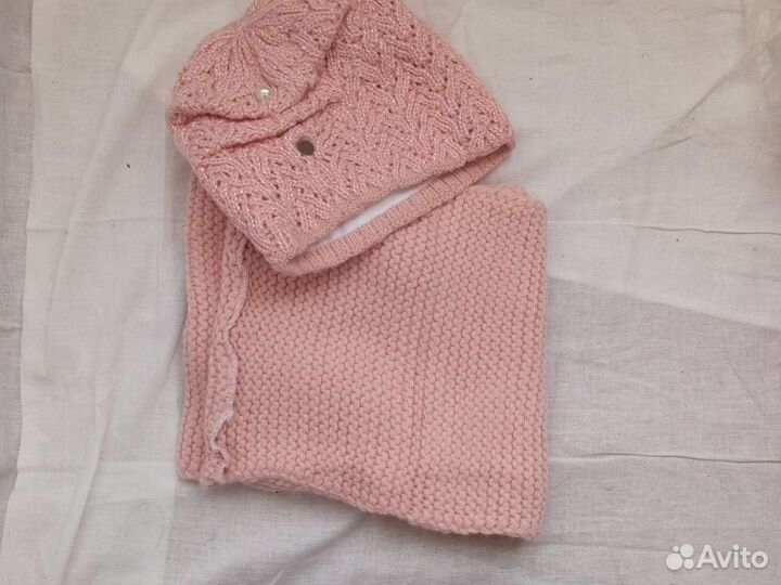 Комплект шапка и шарф женские